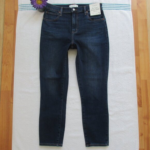 🌸SOLD🌸 New Abercrombie & Fitch Jeans Size 29/8 High Rise Super Skinny Ankle - Picture 4 of 10